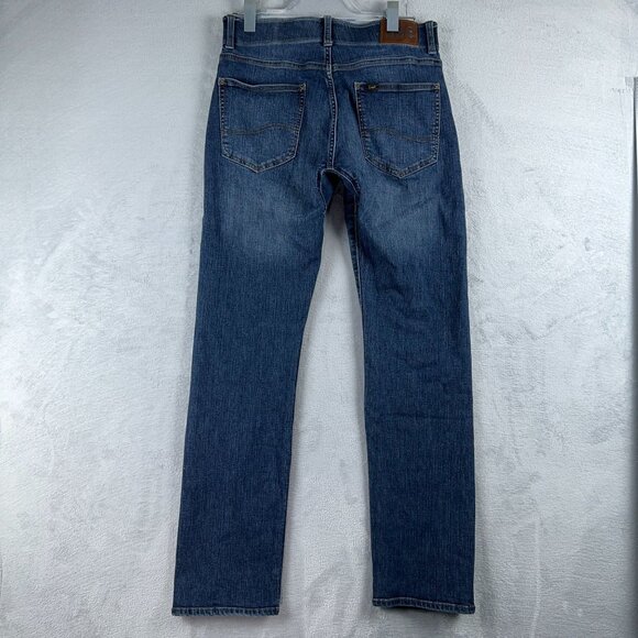 Lee Jeans Straight Leg Extreme Motion Slim Fit Denim Men's Blue Size 31X32 - Picture 2 of 11